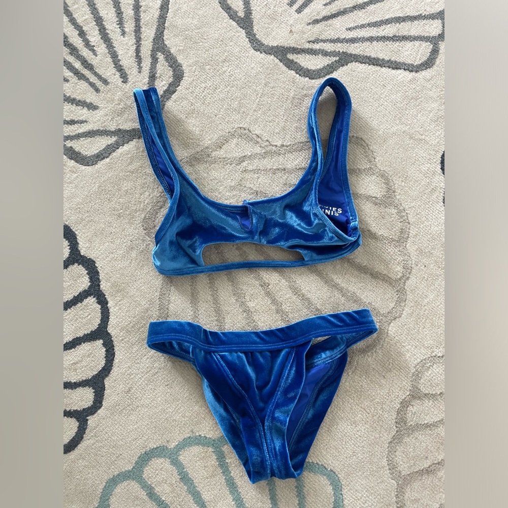FRANKIES BIKINIS BLUE SET